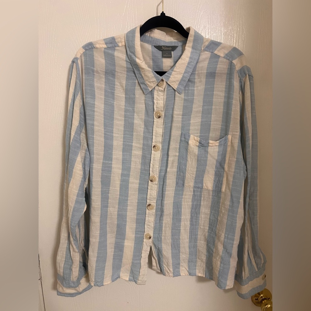 Natural Reflections Button Down Top